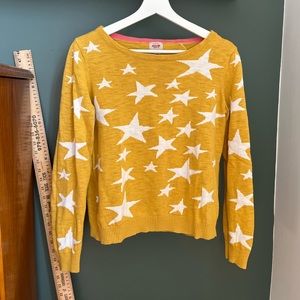 Vintage-look Yellow Star Sweater